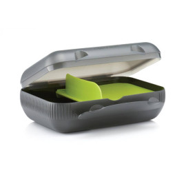 Ланчбокс Tupperware великий 1 л зі знімним роздільником чорний