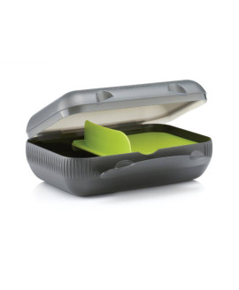 Ланчбокс Tupperware великий 1 л зі знімним роздільником чорний