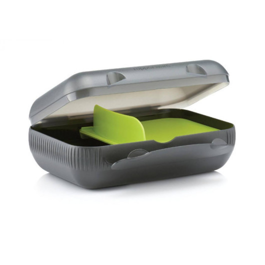 Ланчбокс Tupperware великий 1 л зі знімним роздільником чорний