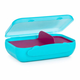 Ланчбокс Tupperware великий 1 л зі знімним роздільником тіфані