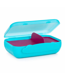 Ланчбокс Tupperware великий 1 л зі знімним роздільником тіфані