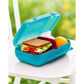 Ланчбокс Tupperware великий 1 л зі знімним роздільником тіфані