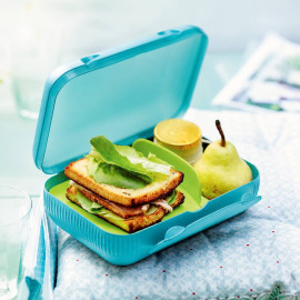 Ланчбокс Tupperware великий 1 л зі знімним роздільником тіфані