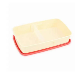 Ланчбокс Tupperware 650 мл з герметичною кришкою, ложкою та знімним розділювачем
