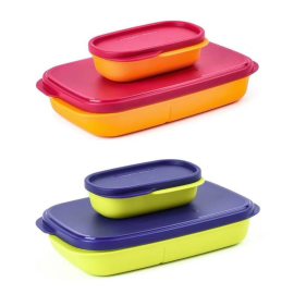 Ланчбокс Tupperware 600 мл з розділювачем і додатковим контейнером