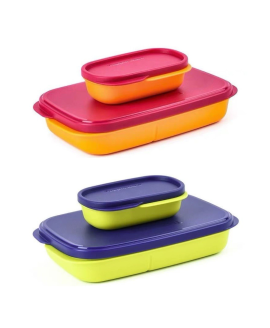 Ланчбокс Tupperware 600 мл з розділювачем і додатковим контейнером