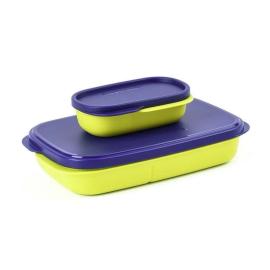 Ланчбокс Tupperware 600 мл з розділювачем і додатковим контейнером
