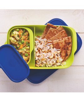 Ланчбокс Tupperware 600 мл з розділювачем і додатковим контейнером для школи та роботи