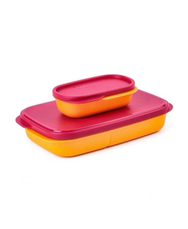 Ланчбокс Tupperware 600 мл з розділювачем і додатковим контейнером