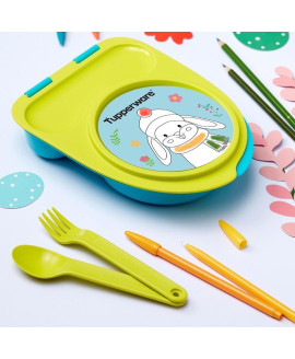 Тарілка-ланчбокс Tupperware 400 мл з приборами